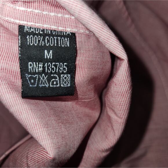 Something Strong Red Button-Up Long Sleeve Shirt Medium - Picture 8 of 9